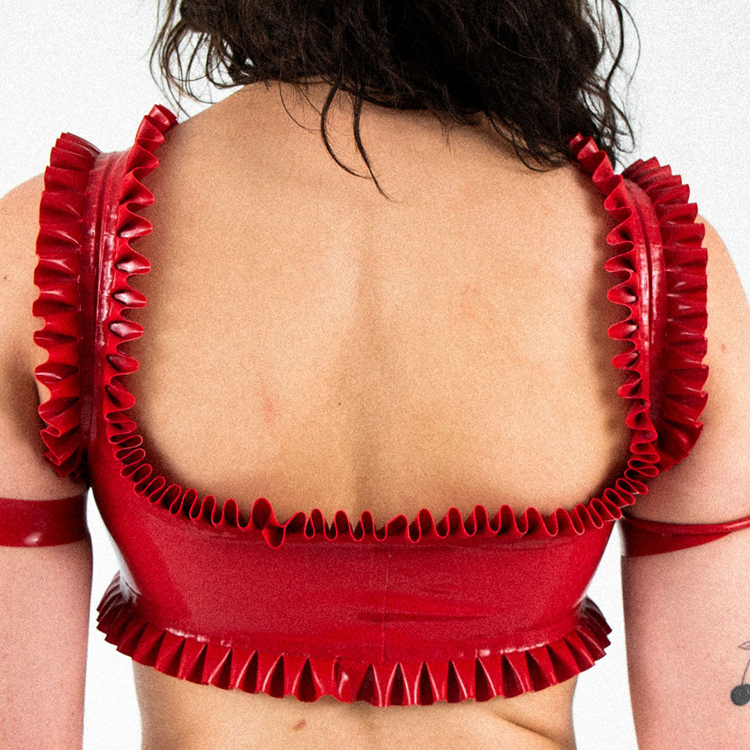 Red D'arcy Mini Crop Top