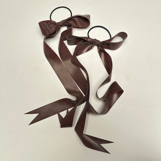 Brown Latex Hair Bows