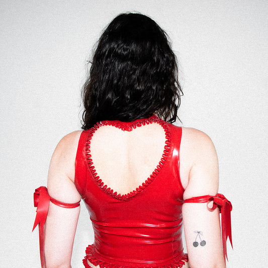 Red Dakota Heart Top